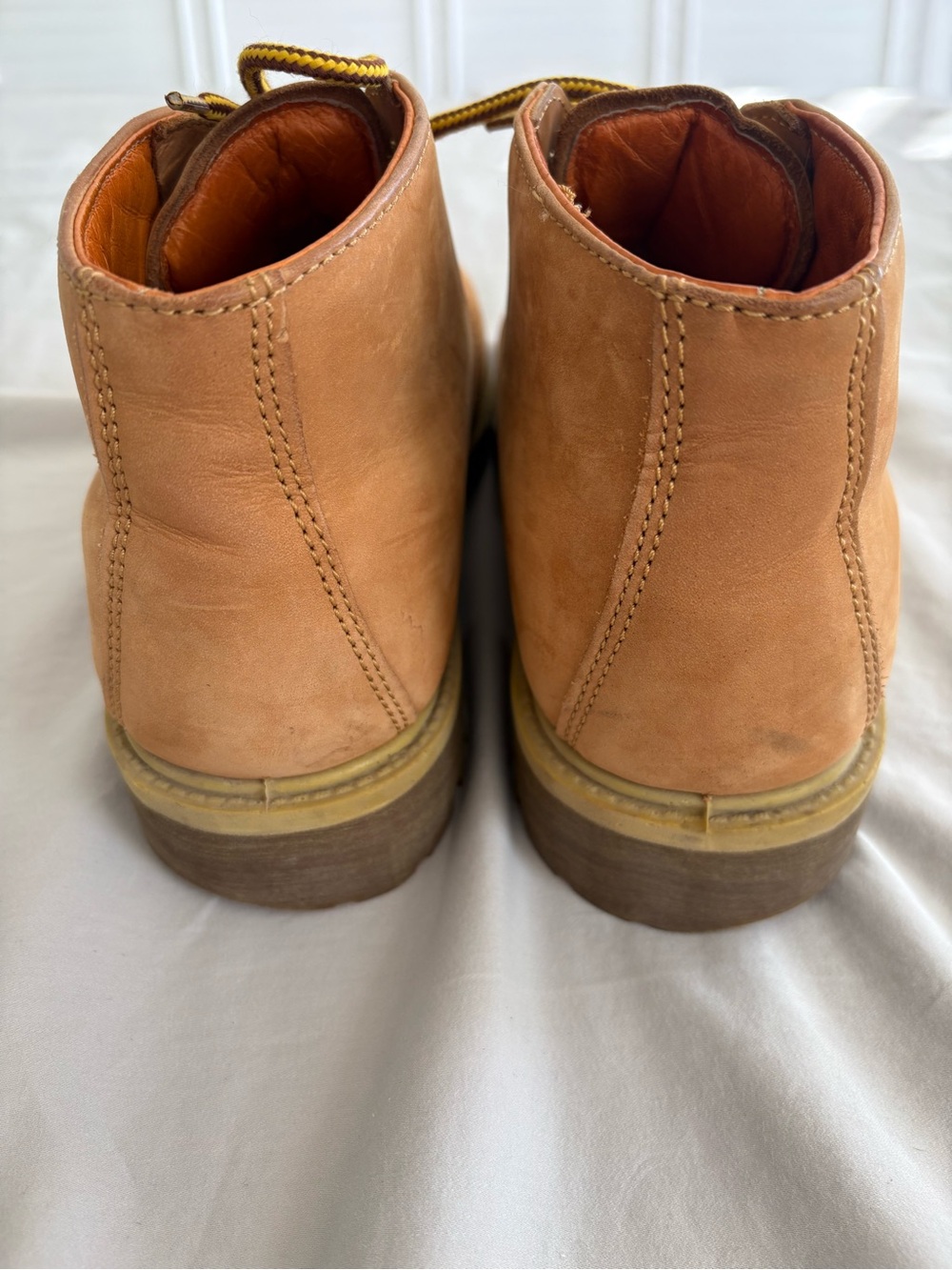 Fuda Oil Resistant Tan Leather lace-up work boots, size 7.5 - Picture 4 of 7